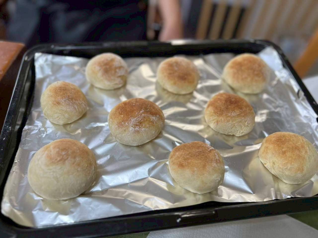 でき上がったパン